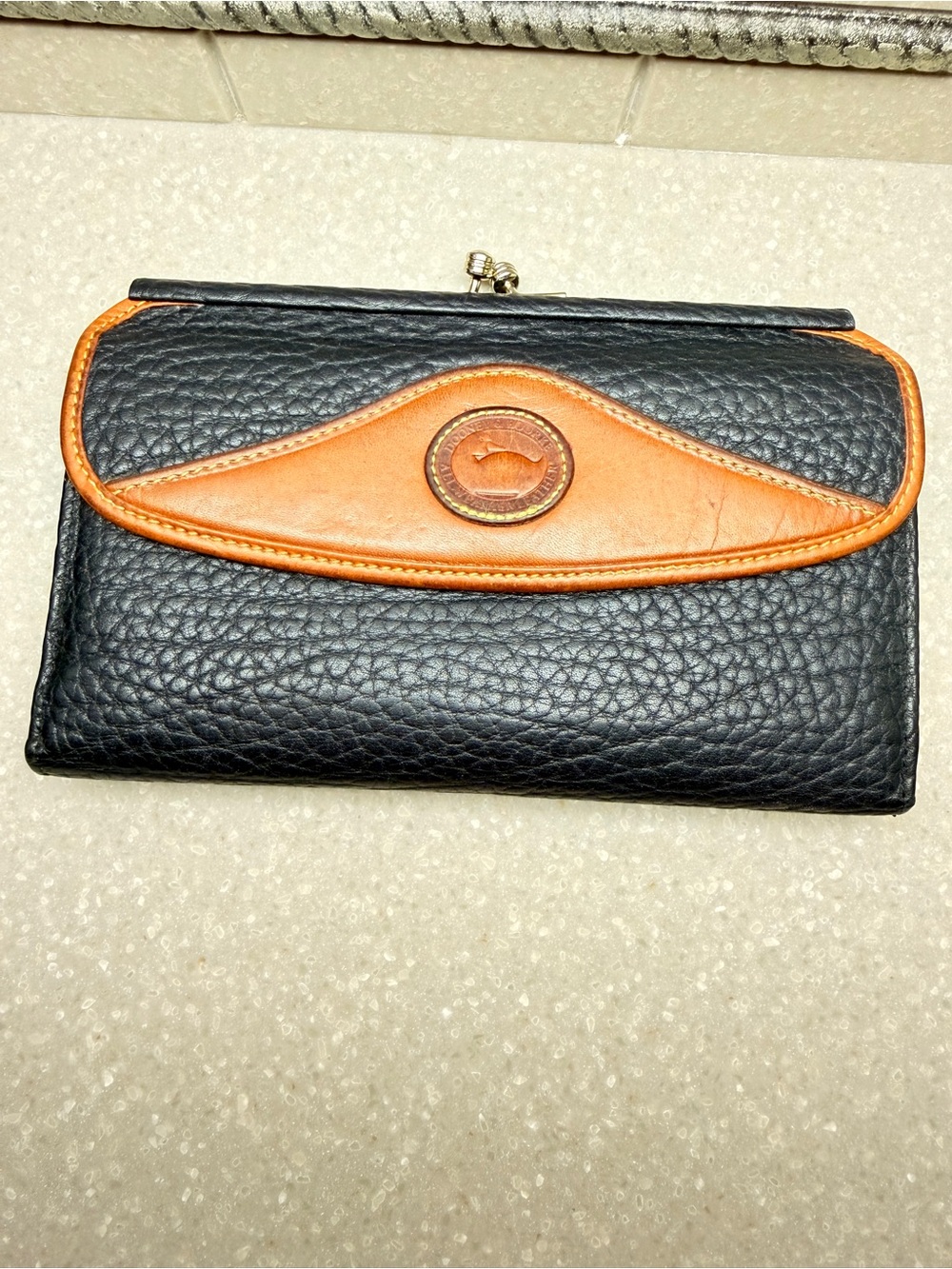 Dooney Vintage Checkbook Wallet